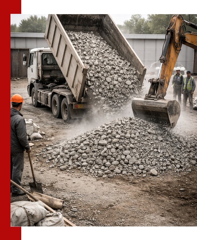 Доставка дробленого бетона в Керчи оптом и в розницу