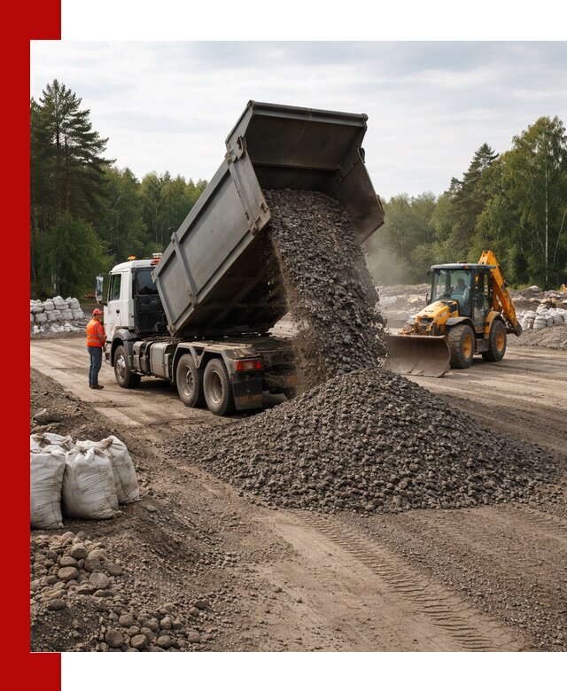 Доставка дробленого асфальта в Керчи для дорожных работ