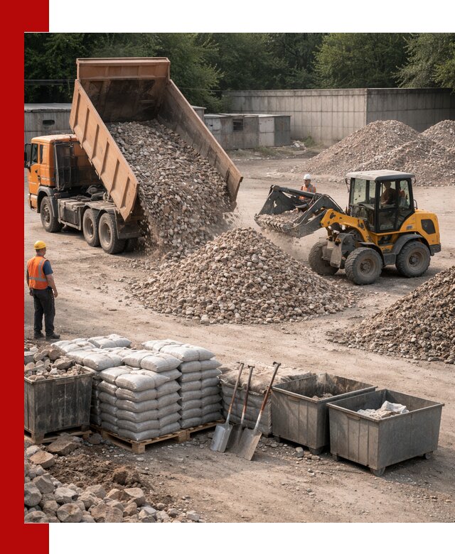 Вторичные материалы для отсыпки в Керчи — поставка и доставка