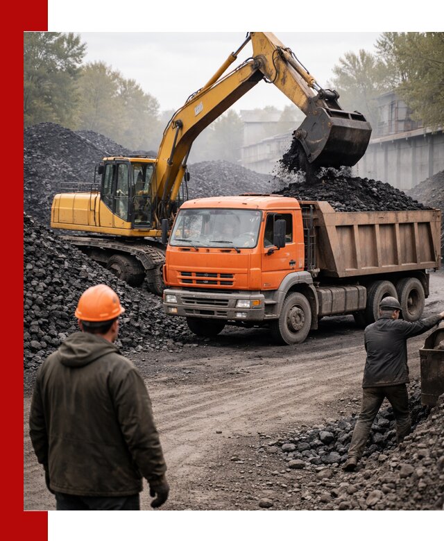 Доставка угля автотранспортом в Керчи быстро и выгодно
