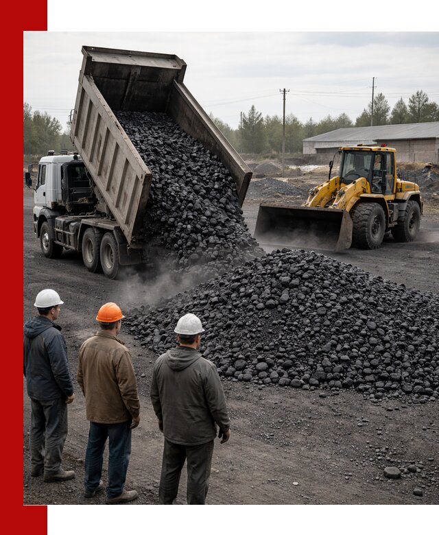 Доставка угля антрацита в Керчи с самосвалами и погрузкой