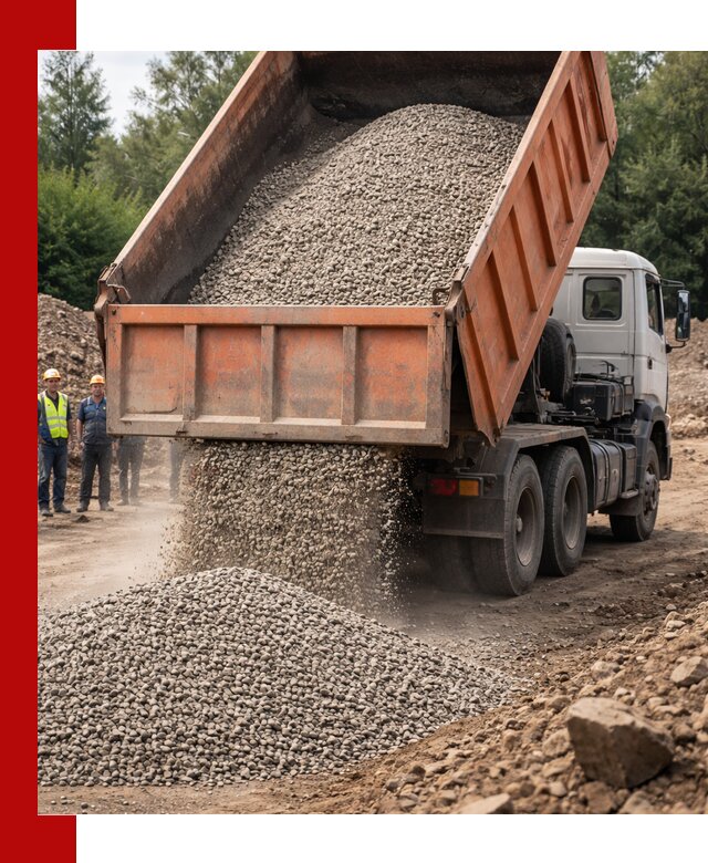 Доставка сыпучих материалов самосвалом в Керчи быстро и надежно