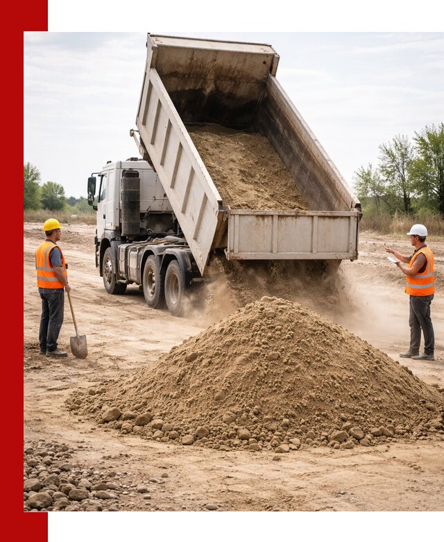 Доставка самосвалом 15 кубов в Керчи за город и по городу