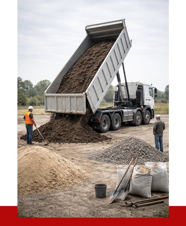 Доставка самосвалом 30 кубов в Керчи от 8680 р. | ПРОНЕРУДКрч