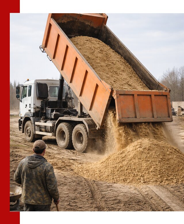 Аренда самосвала 20 тонн для перевозки грузов в Керчи