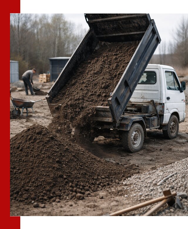 Аренда минисамосвала в Керчи для доставки сыпучих материалов