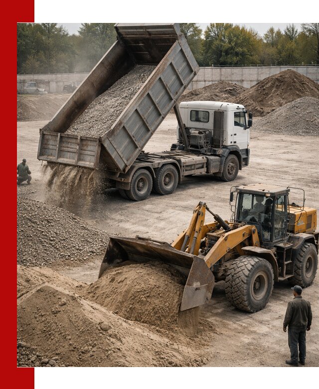 Перевозка сыпучих грузов самосвалами и бортовыми в Керчи