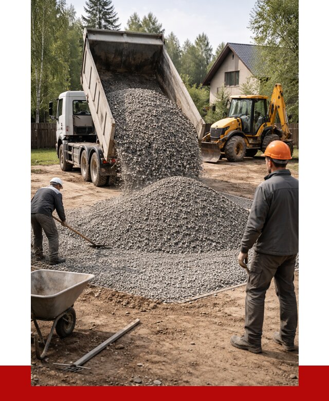 Отсыпка участка щебнем в Керчи от 6638 р. ПРОНЕРУДКрч