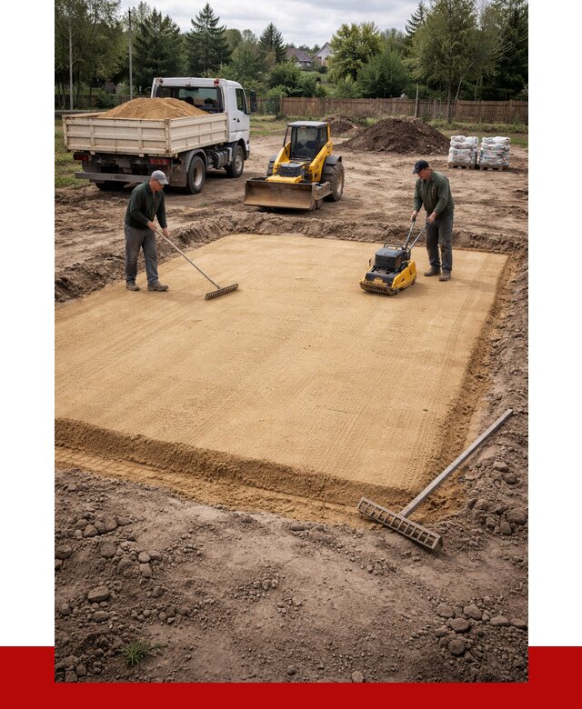 Устройство песчаной подушки в Керчи от 4595 р. ПРОНЕРУДКрч