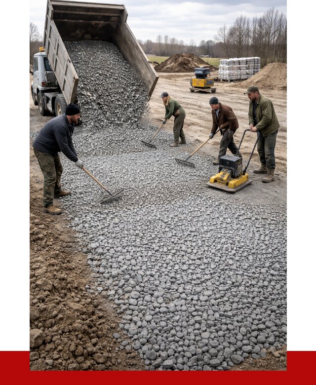 Устройство щебеночной подушки в Керчи от 4595 р. ПРОНЕРУДКрч